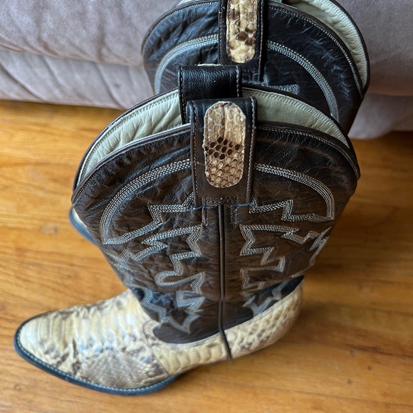 Vintage Python snake skin Western boots - Picture 5 of 6